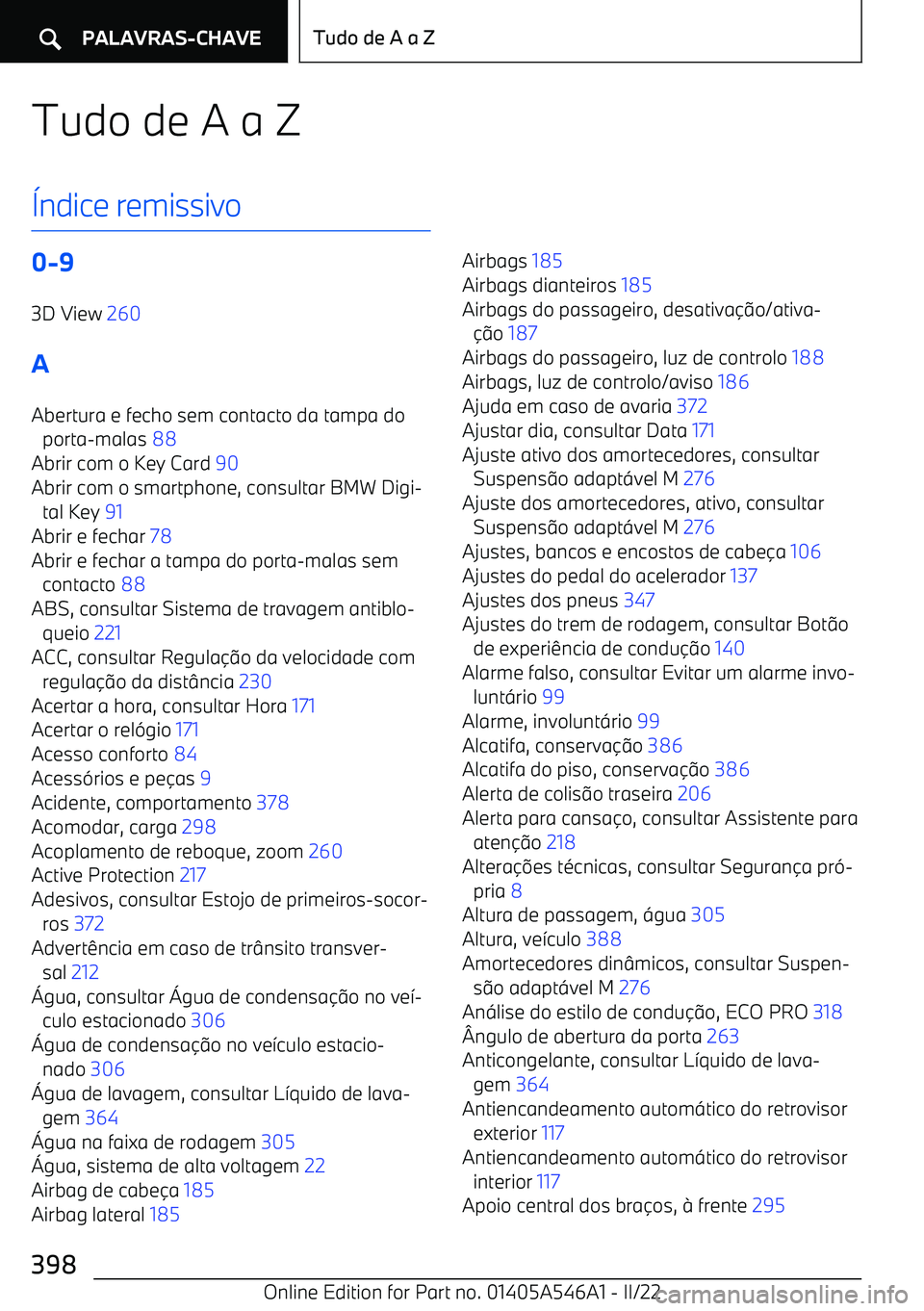 BMW I4 2022  Manual do condutor (in Portuguese) Tudo de A a Z
