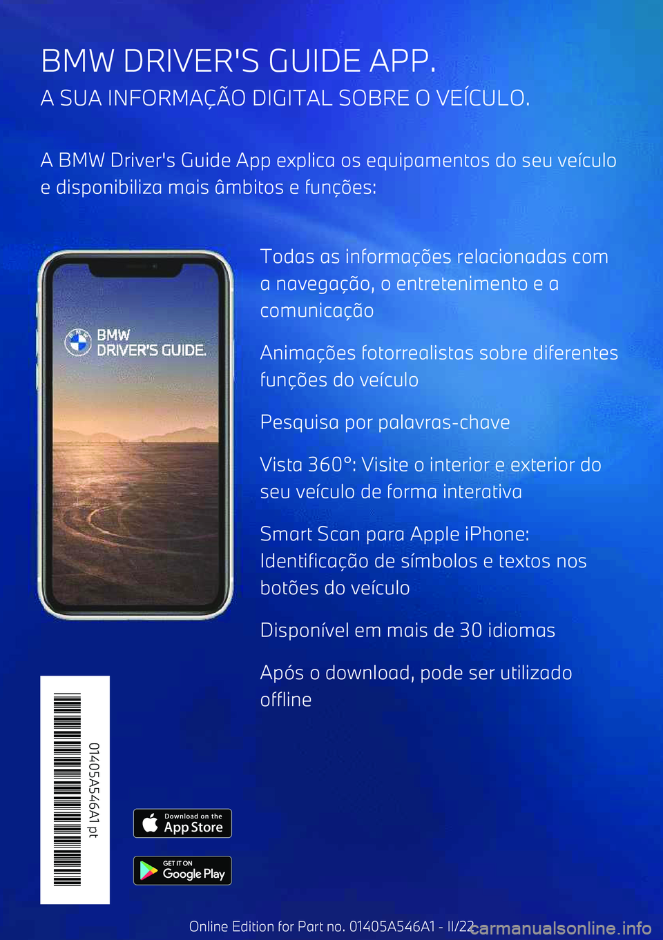 BMW I4 2022  Manual do condutor (in Portuguese) BMW DRIVER