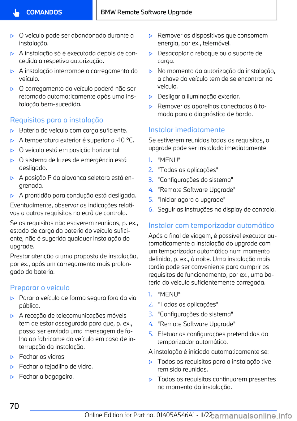 BMW I4 2022  Manual do condutor (in Portuguese) 
