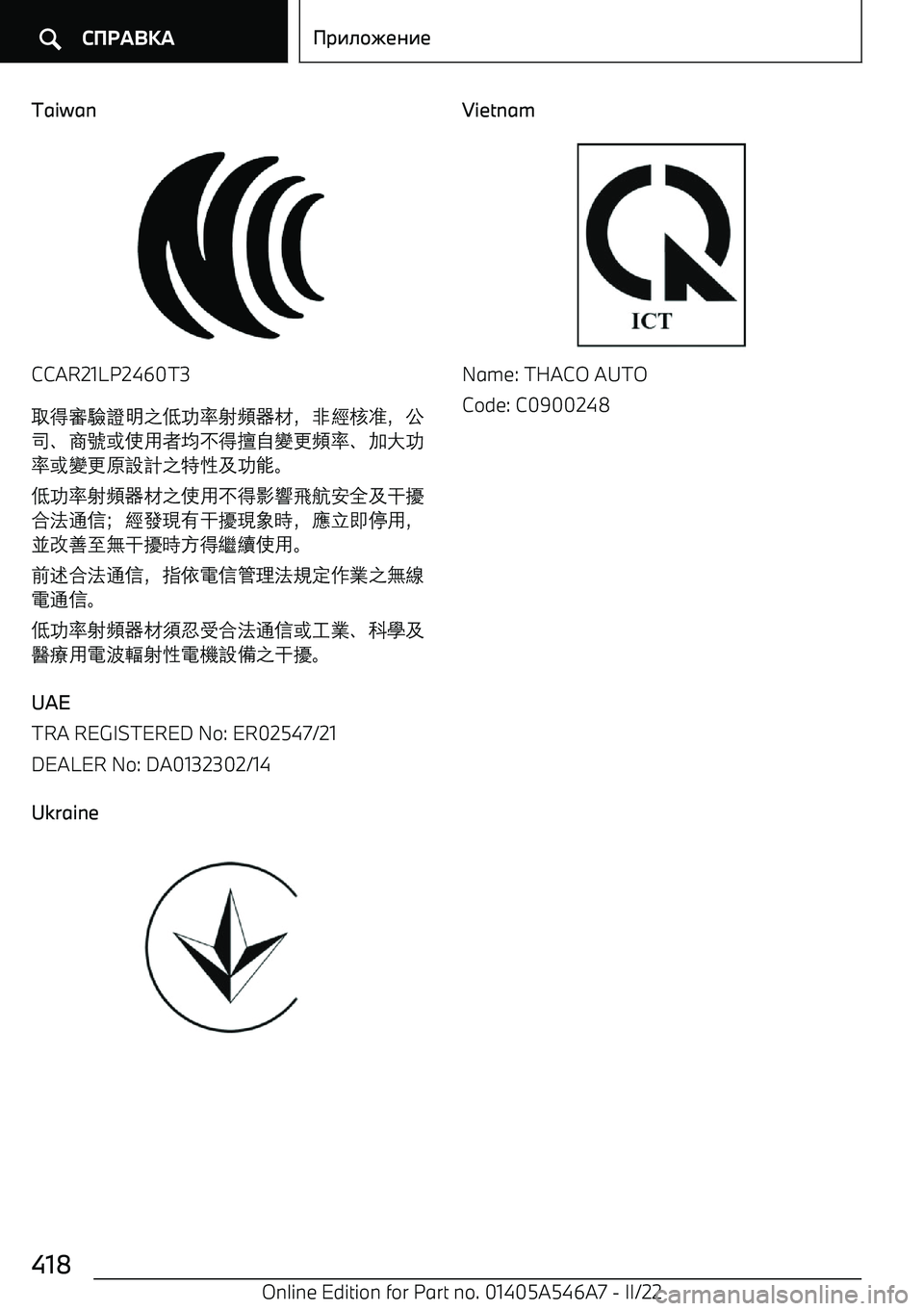 BMW I4 2022  Руково Taiwan
CCAR21LP2460T3
