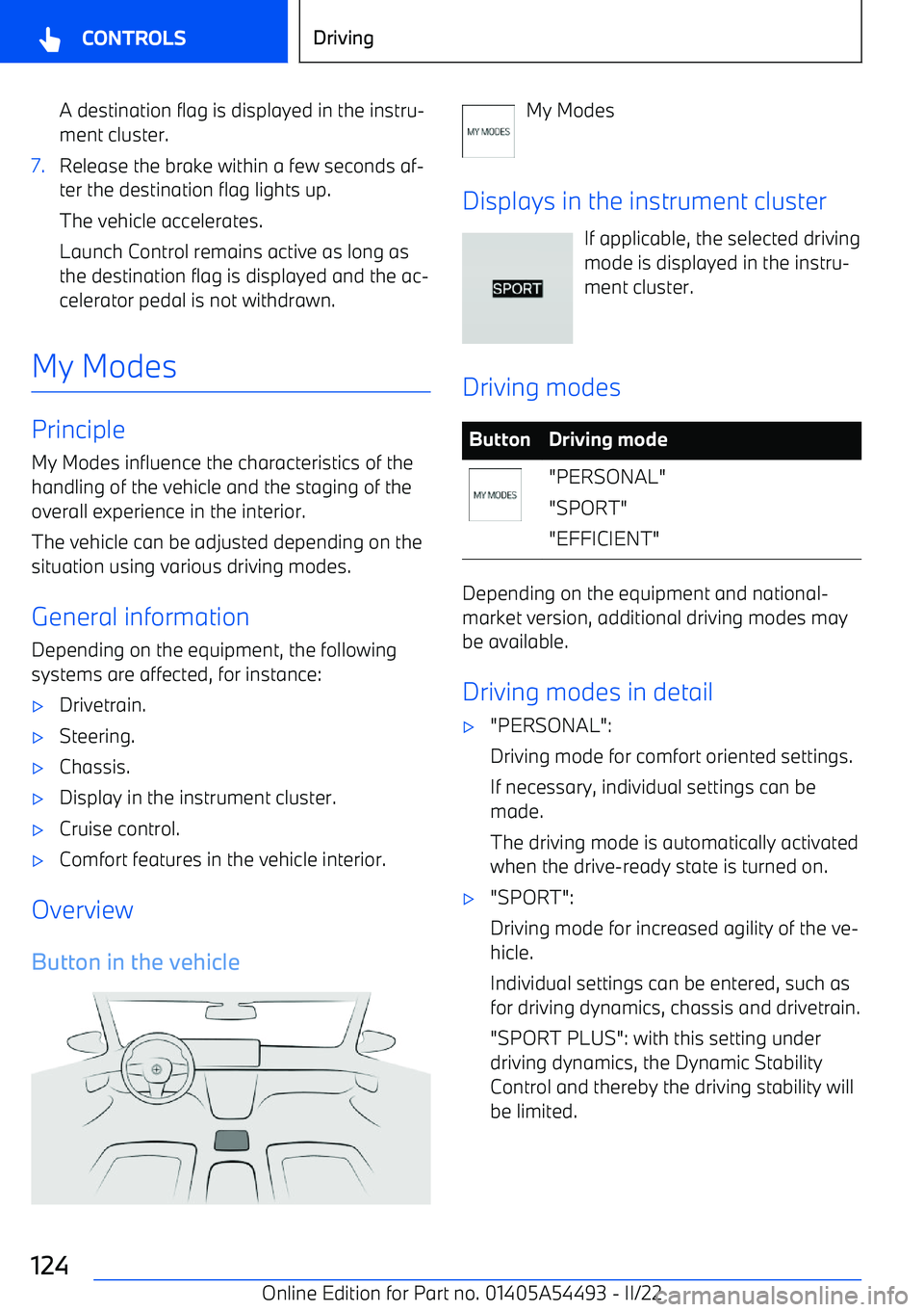 BMW IX 2022  Owners Manual A destination flag is displayed in the instru