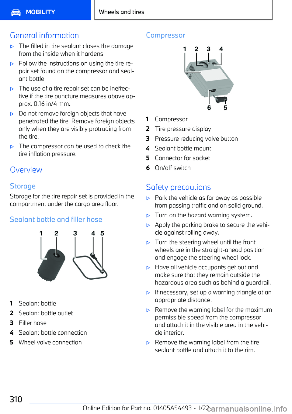 BMW IX 2022  Owners Manual General information