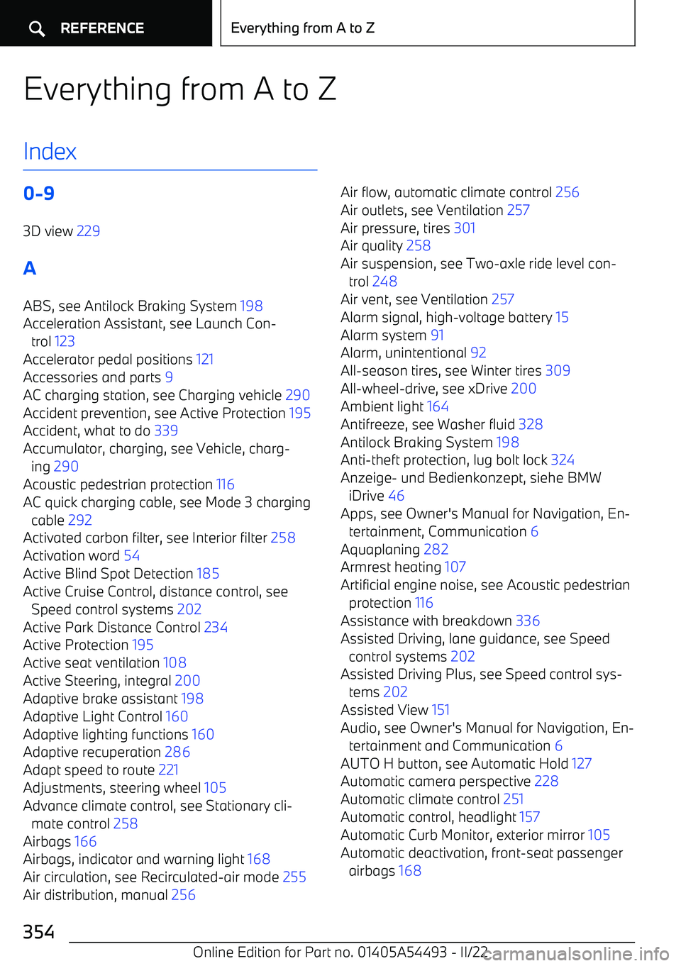 BMW IX 2022 Owners Manual Everything from A to Z
Index0 BMW IX 2022 Owners Manual Everything from A to Z
Index0