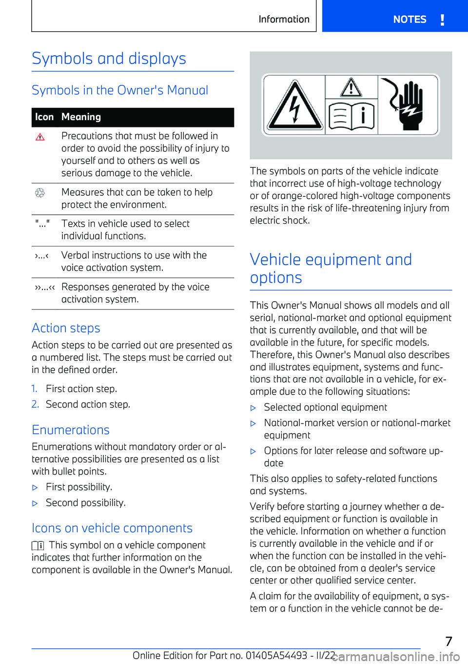 BMW IX 2022 Owners Manual Symbols and displays
Symbols in the Owner BMW IX 2022 Owners Manual Symbols and displays
Symbols in the Owner