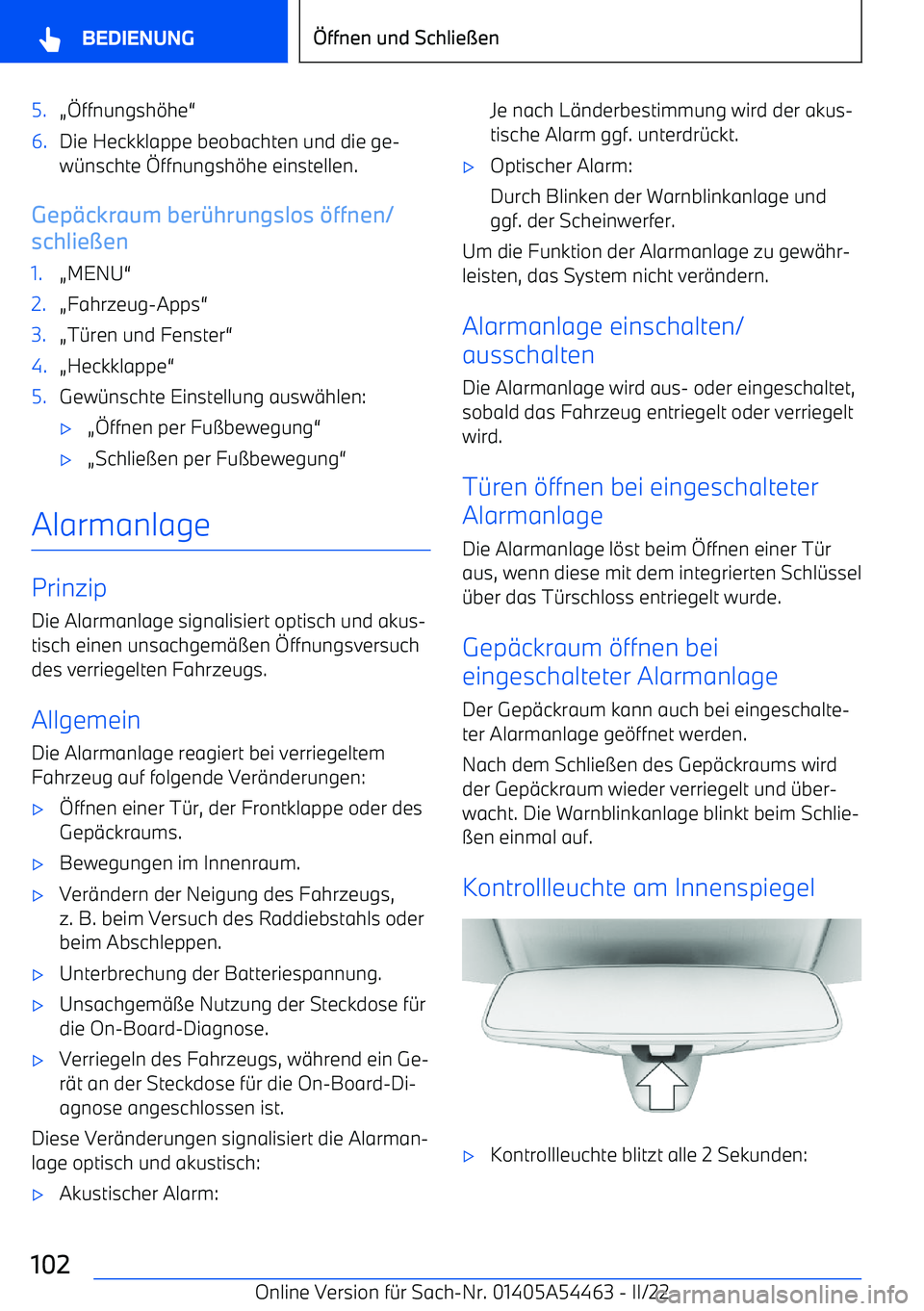BMW IX 2022 Betriebsanleitungen (in German) 5.A#ffnungsh BMW IX 2022 Betriebsanleitungen (in German) 5.A#ffnungsh