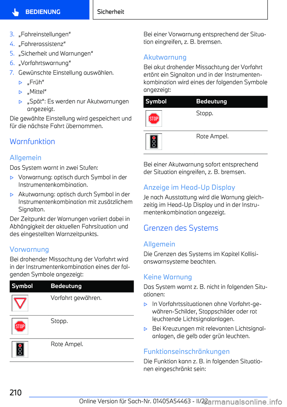 BMW IX 2022  Betriebsanleitungen (in German) 3.AFahreinstellungen