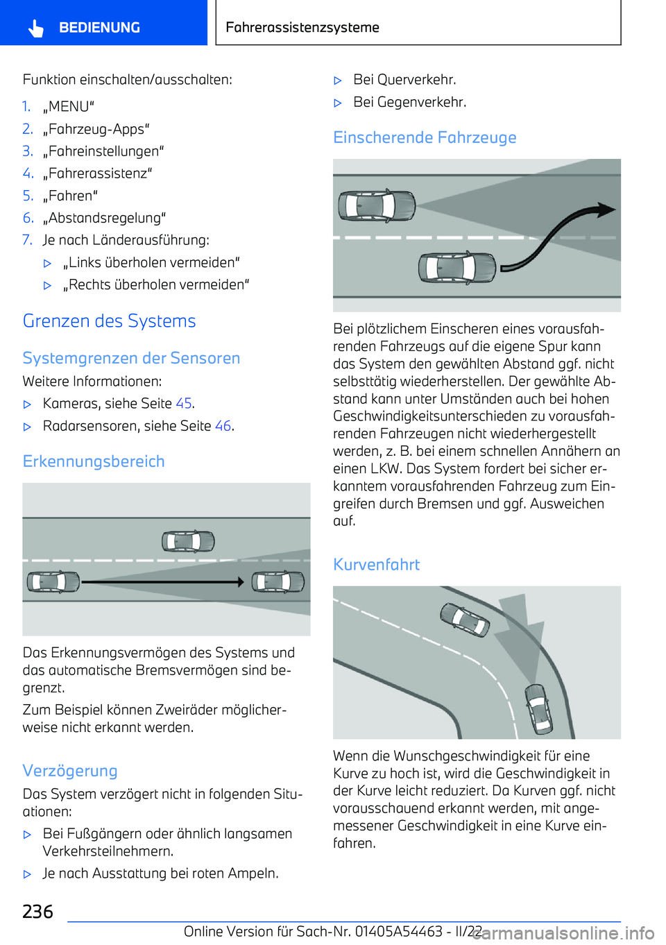 BMW IX 2022 Betriebsanleitungen (in German) Funktion einschalten/ausschalten:1.AMENU BMW IX 2022 Betriebsanleitungen (in German) Funktion einschalten/ausschalten:1.AMENU