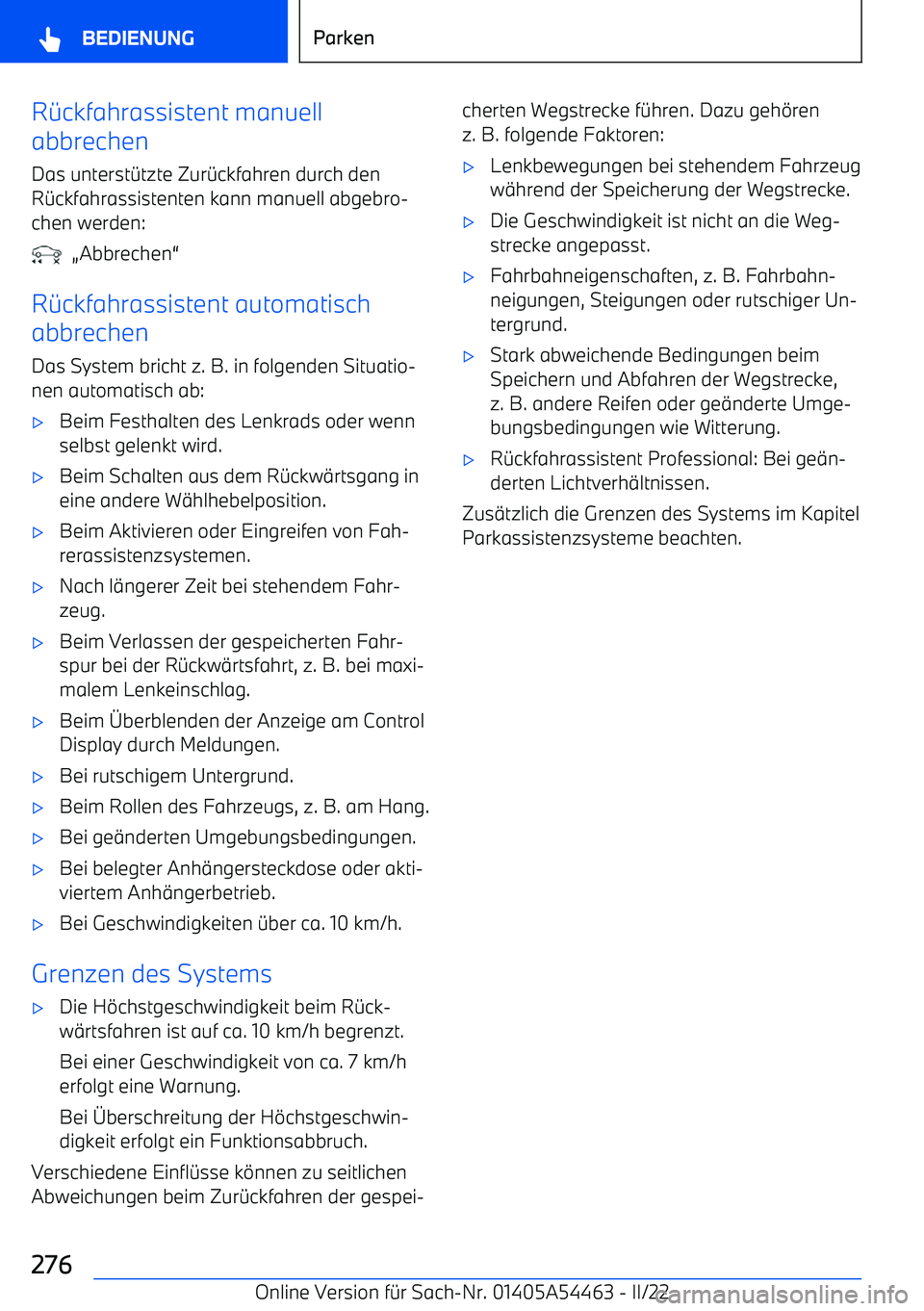 BMW IX 2022  Betriebsanleitungen (in German) R