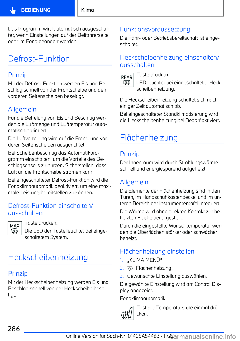 BMW IX 2022  Betriebsanleitungen (in German) Das Programm wird automatisch ausgeschal