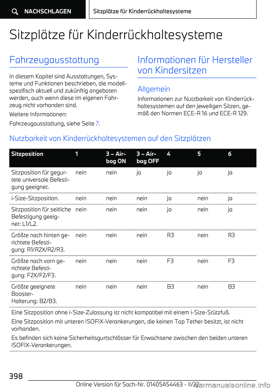 BMW IX 2022  Betriebsanleitungen (in German) Sitzpl