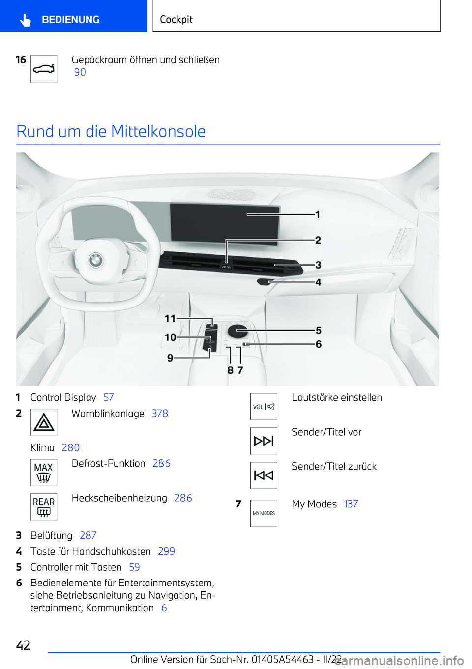 BMW IX 2022  Betriebsanleitungen (in German) 16Gep