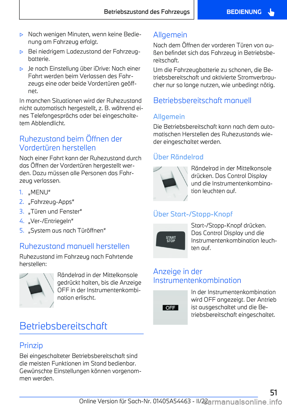BMW IX 2022  Betriebsanleitungen (in German) 