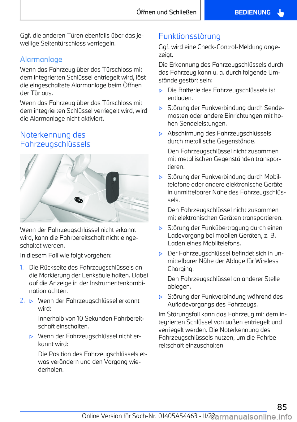 BMW IX 2022  Betriebsanleitungen (in German) Ggf. die anderen T