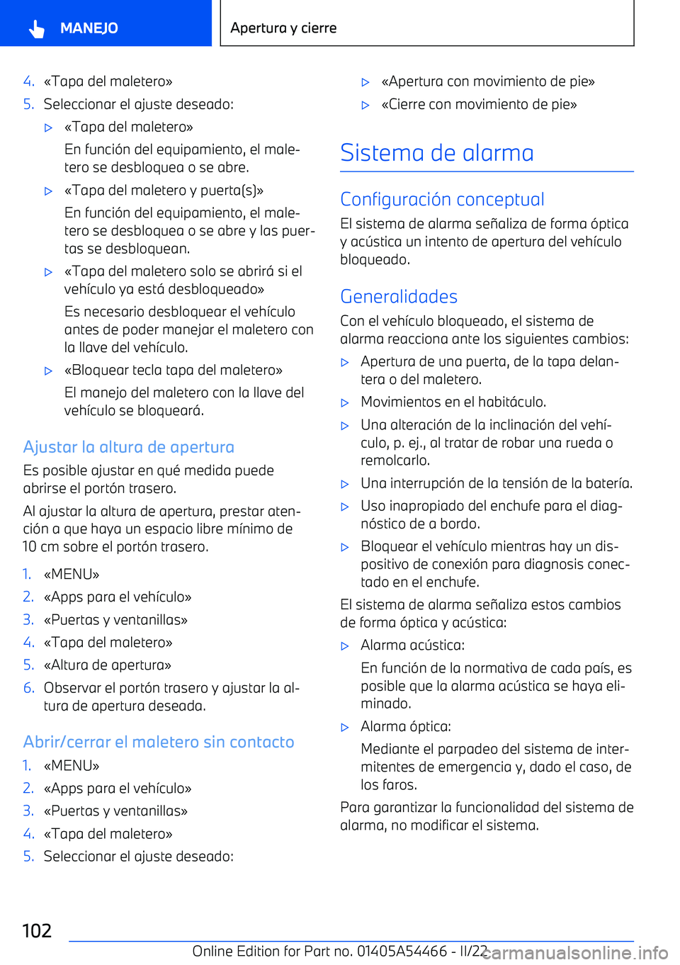 BMW IX 2022 Manuales de Empleo (in Spanish) 4. BMW IX 2022 Manuales de Empleo (in Spanish) 4.