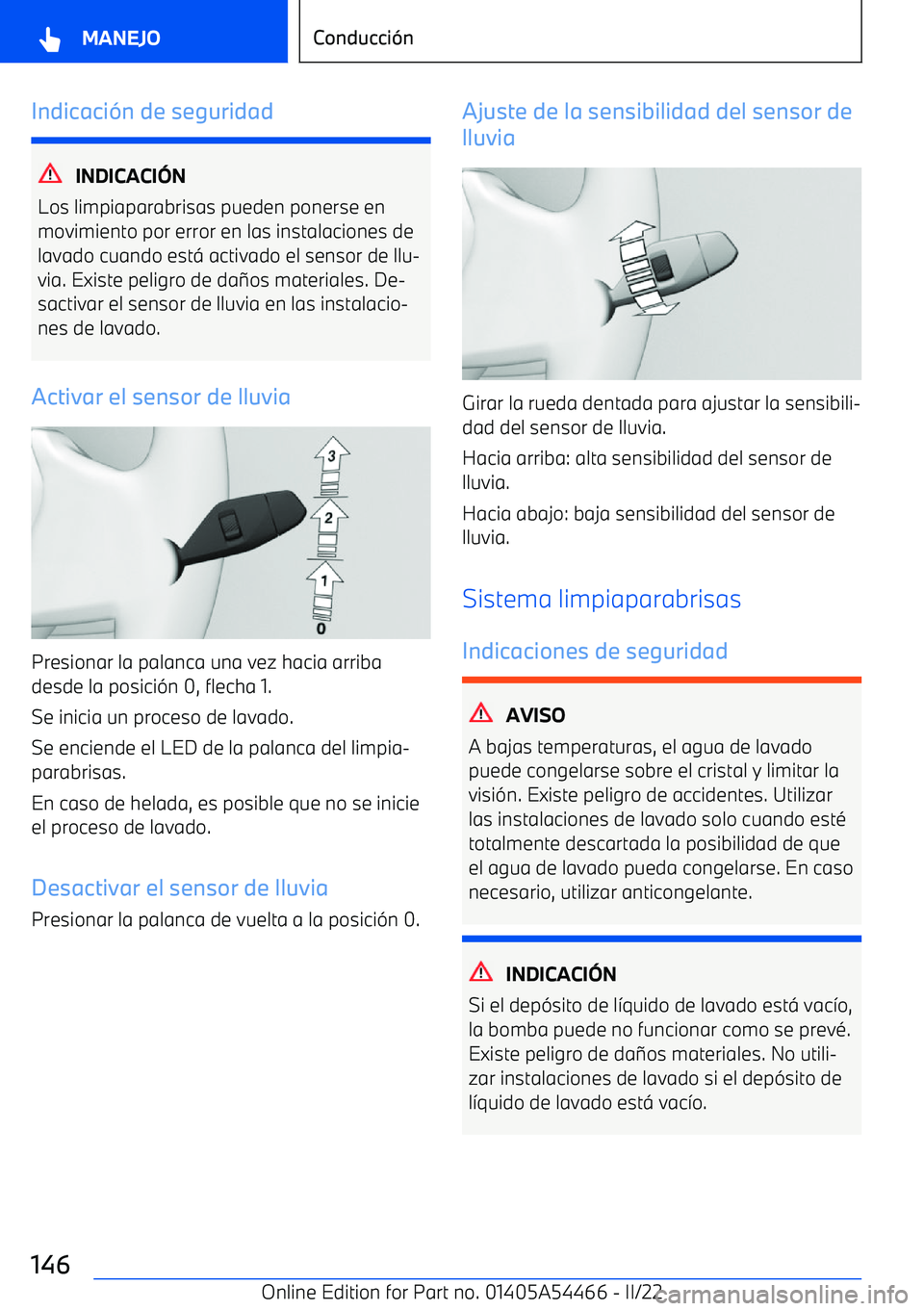 BMW IX 2022  Manuales de Empleo (in Spanish) Indicaci
