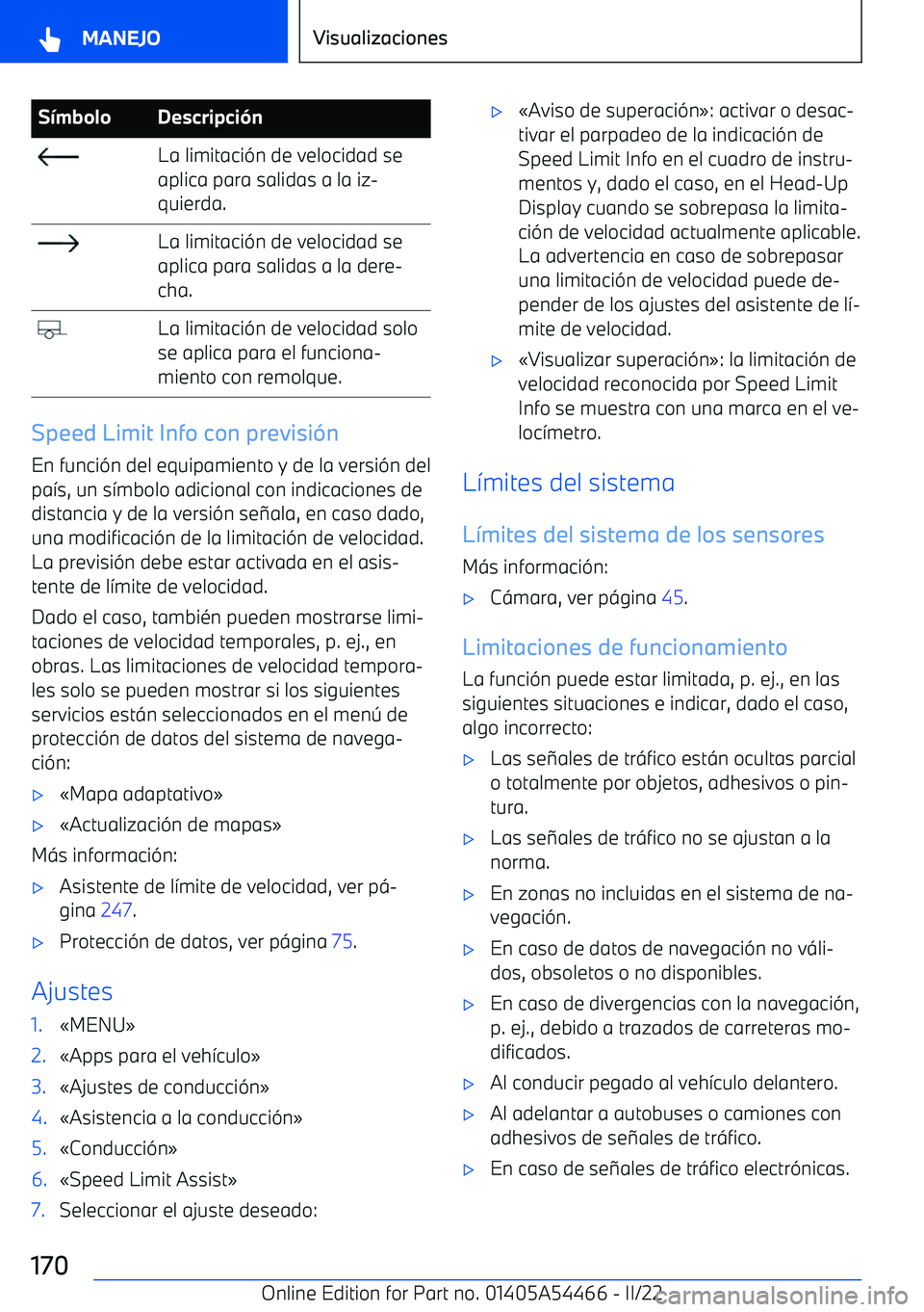 BMW IX 2022  Manuales de Empleo (in Spanish) S