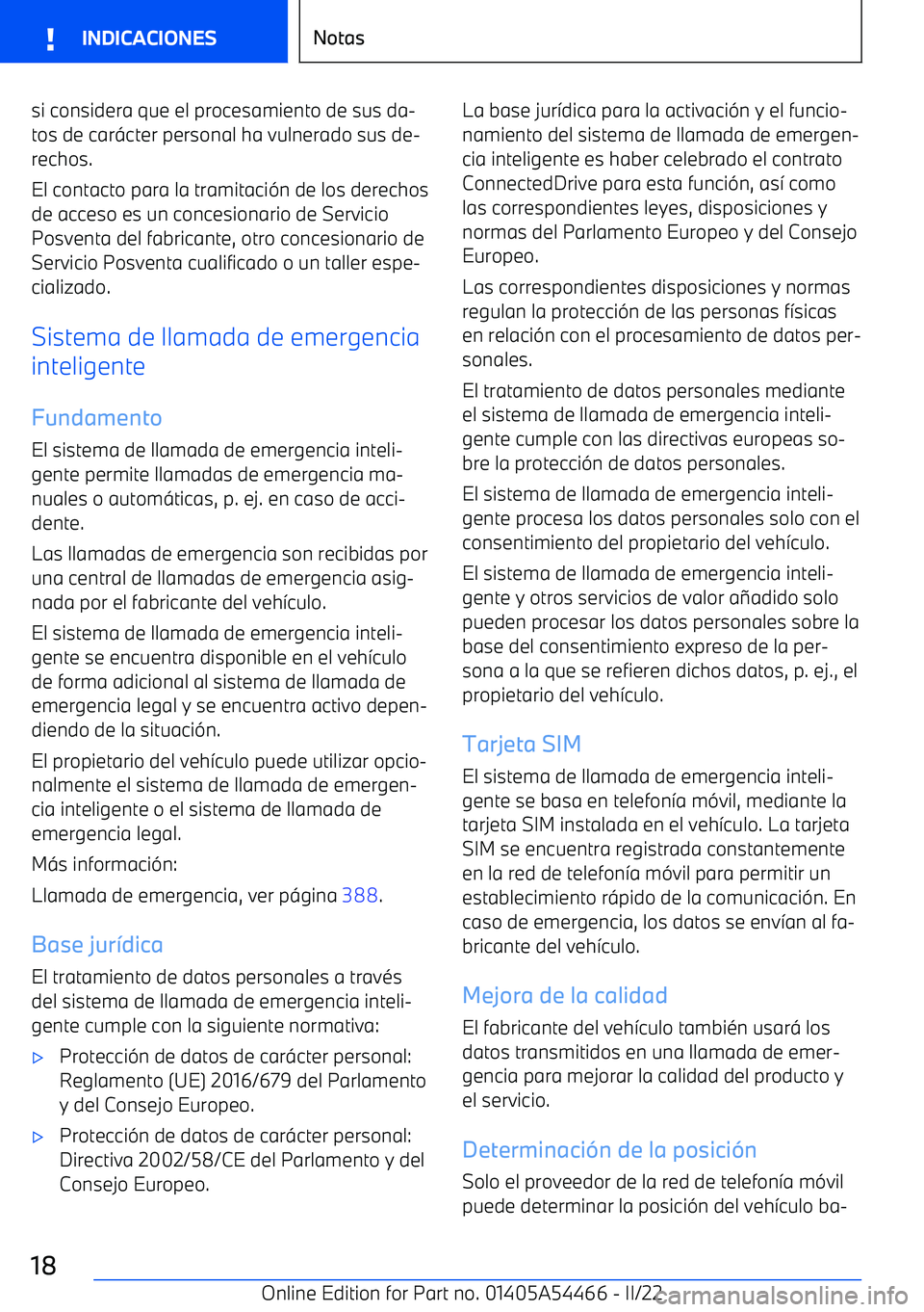 BMW IX 2022 Manuales de Empleo (in Spanish) si considera que el procesamiento de sus da BMW IX 2022 Manuales de Empleo (in Spanish) si considera que el procesamiento de sus da