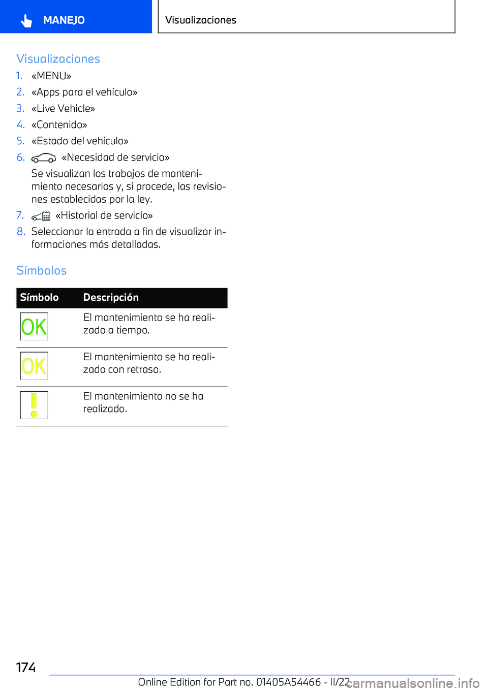 BMW IX 2022 Manuales de Empleo (in Spanish) Visualizaciones1. BMW IX 2022 Manuales de Empleo (in Spanish) Visualizaciones1.