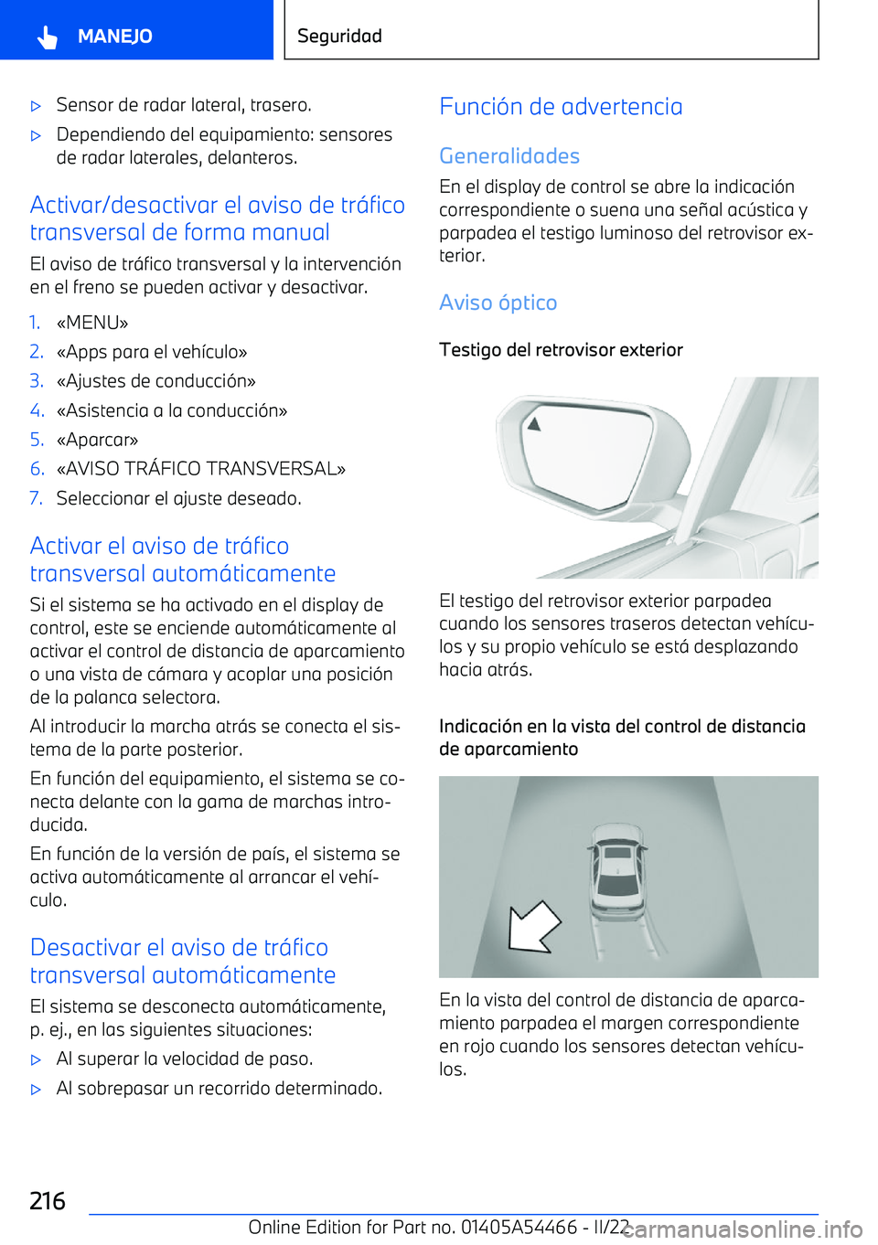 BMW IX 2022 Manuales de Empleo (in Spanish) BMW IX 2022 Manuales de Empleo (in Spanish)