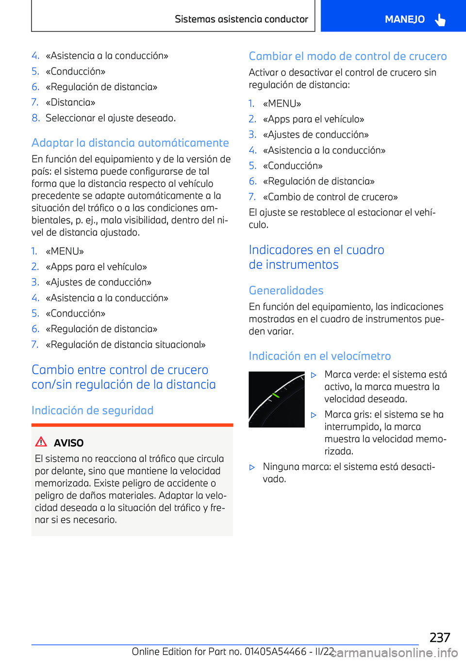 BMW IX 2022  Manuales de Empleo (in Spanish) 4.
