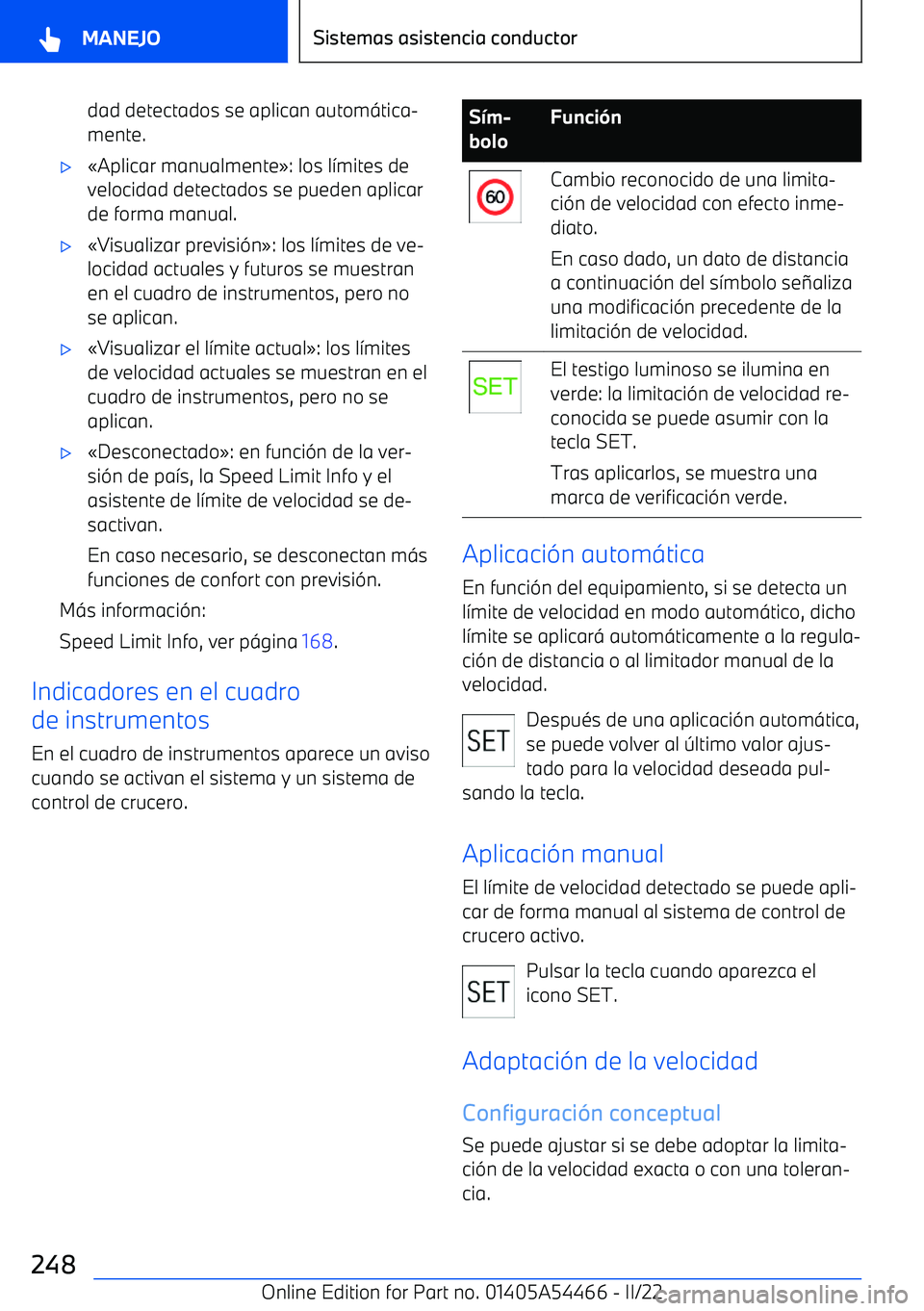 BMW IX 2022  Manuales de Empleo (in Spanish) dad detectados se aplican autom