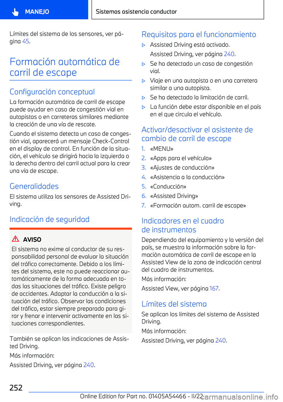 BMW IX 2022  Manuales de Empleo (in Spanish) L