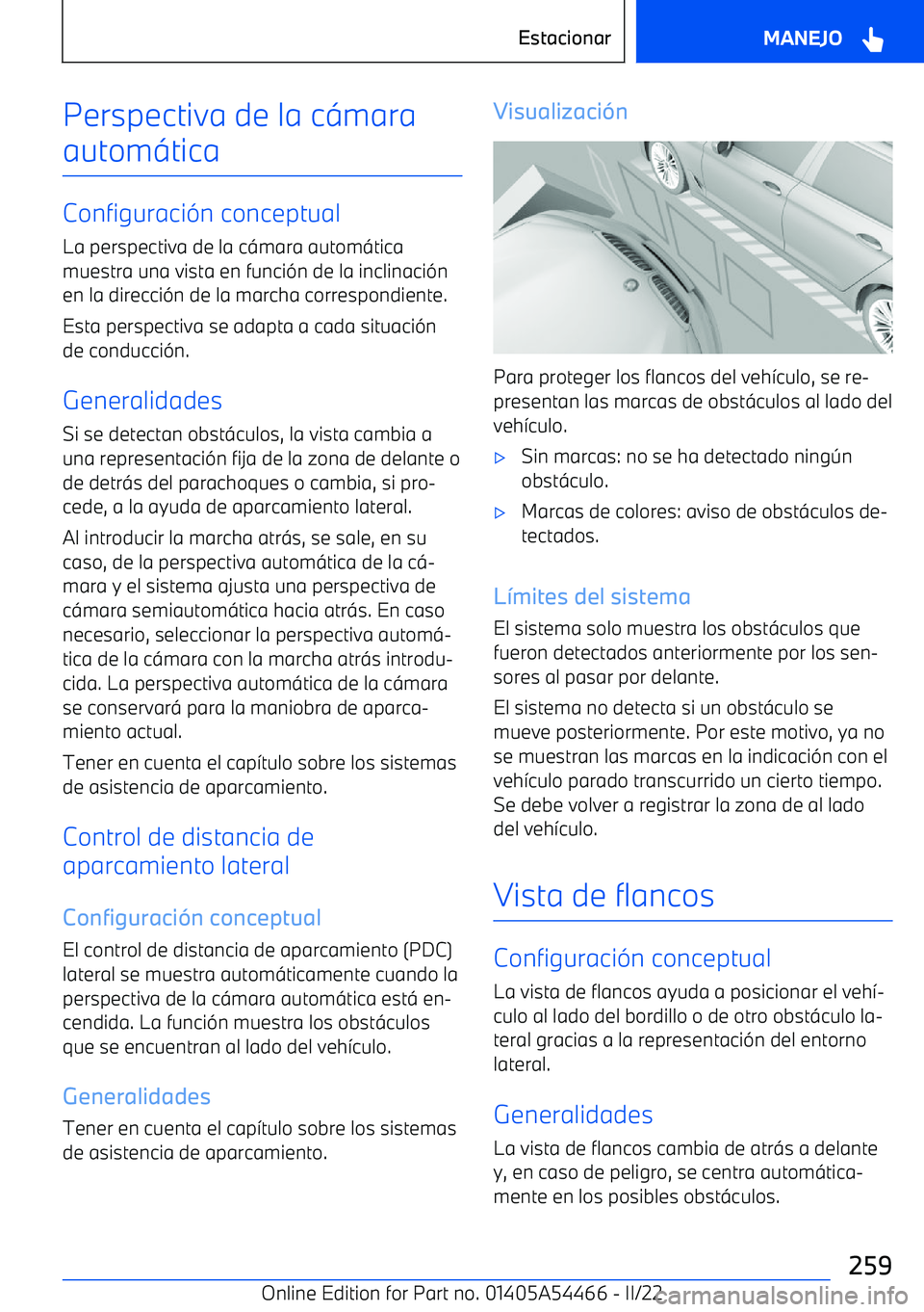 BMW IX 2022  Manuales de Empleo (in Spanish) Perspectiva de la c