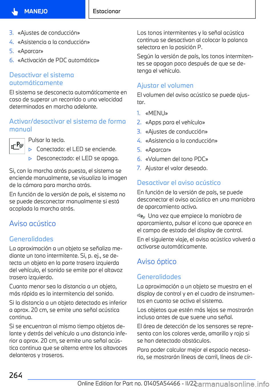 BMW IX 2022  Manuales de Empleo (in Spanish) 3.