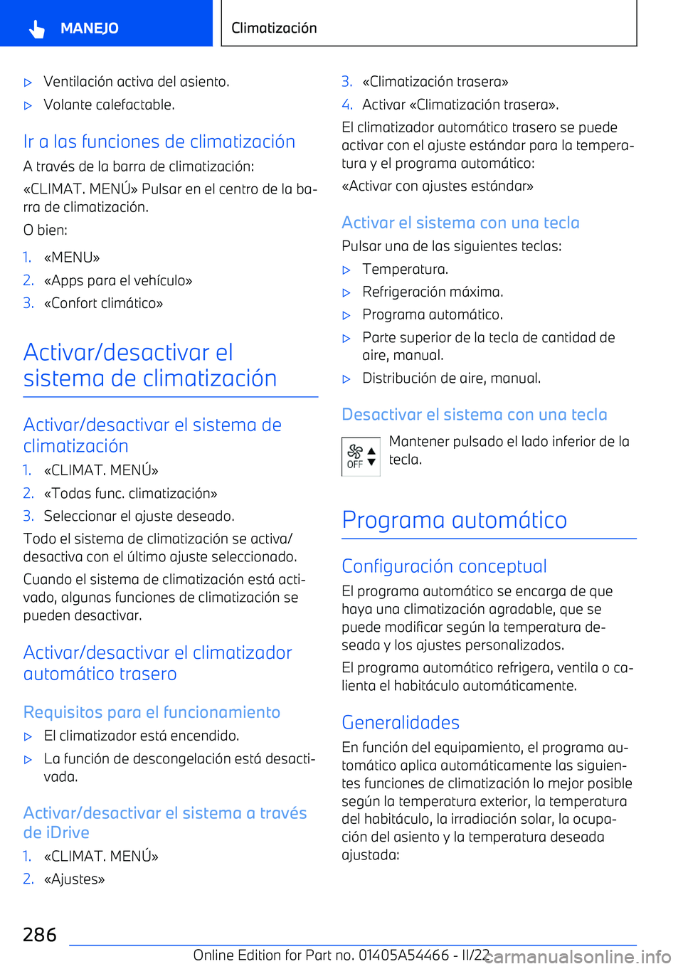 BMW IX 2022  Manuales de Empleo (in Spanish) 