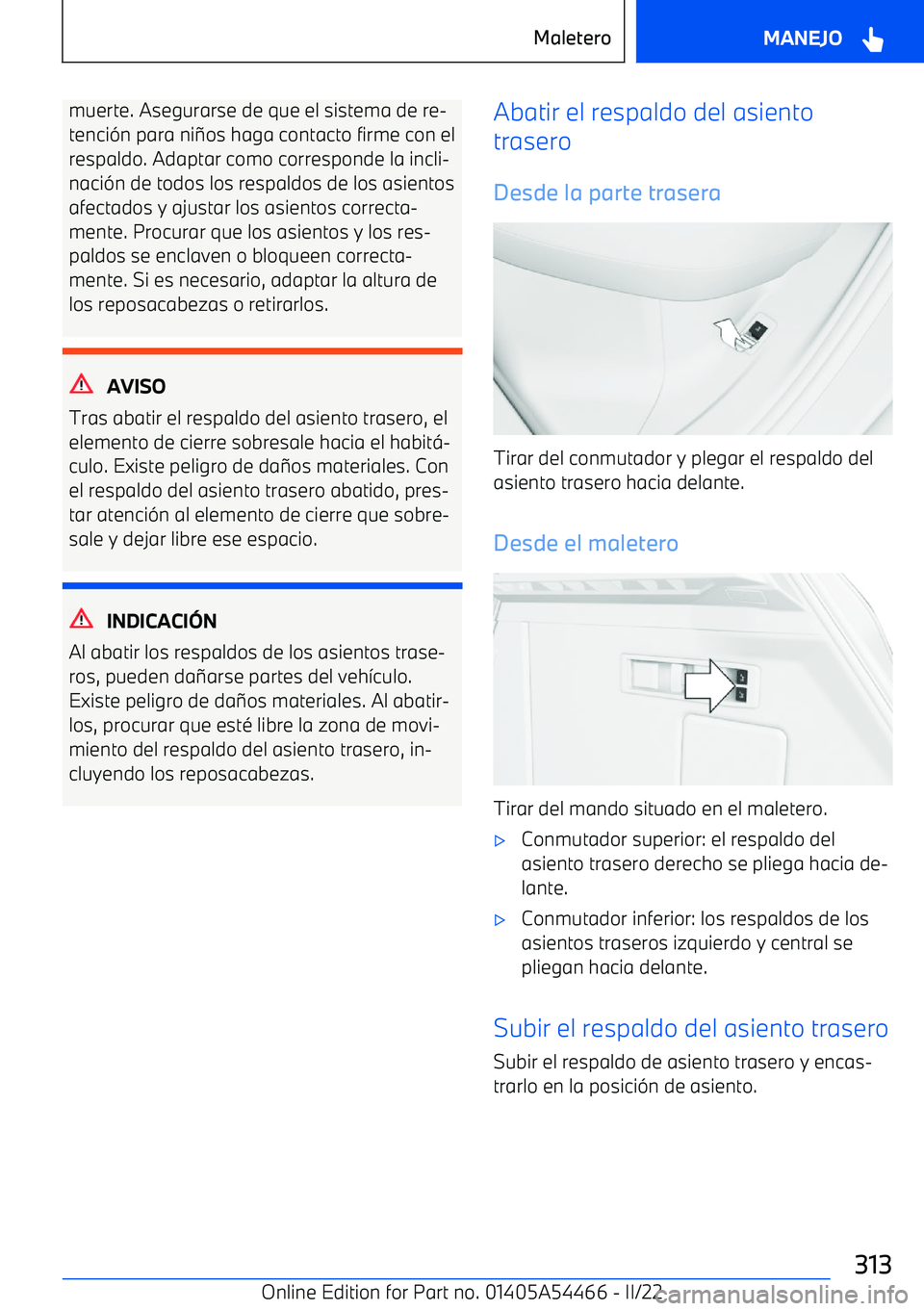 BMW IX 2022 Manuales de Empleo (in Spanish) muerte. Asegurarse de que el sistema de re BMW IX 2022 Manuales de Empleo (in Spanish) muerte. Asegurarse de que el sistema de re