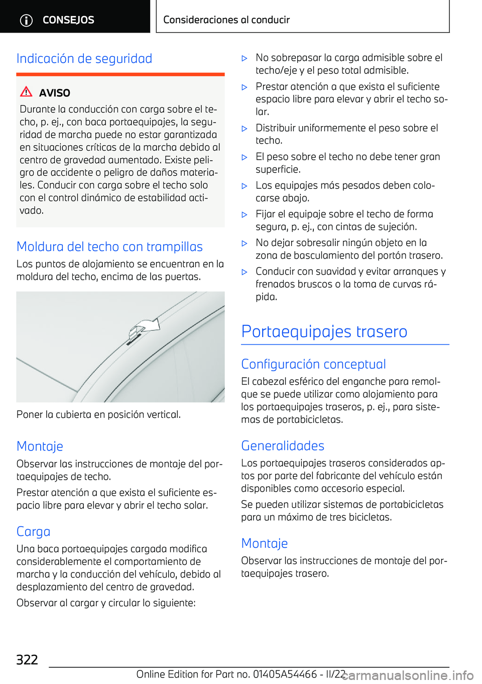 BMW IX 2022  Manuales de Empleo (in Spanish) Indicaci