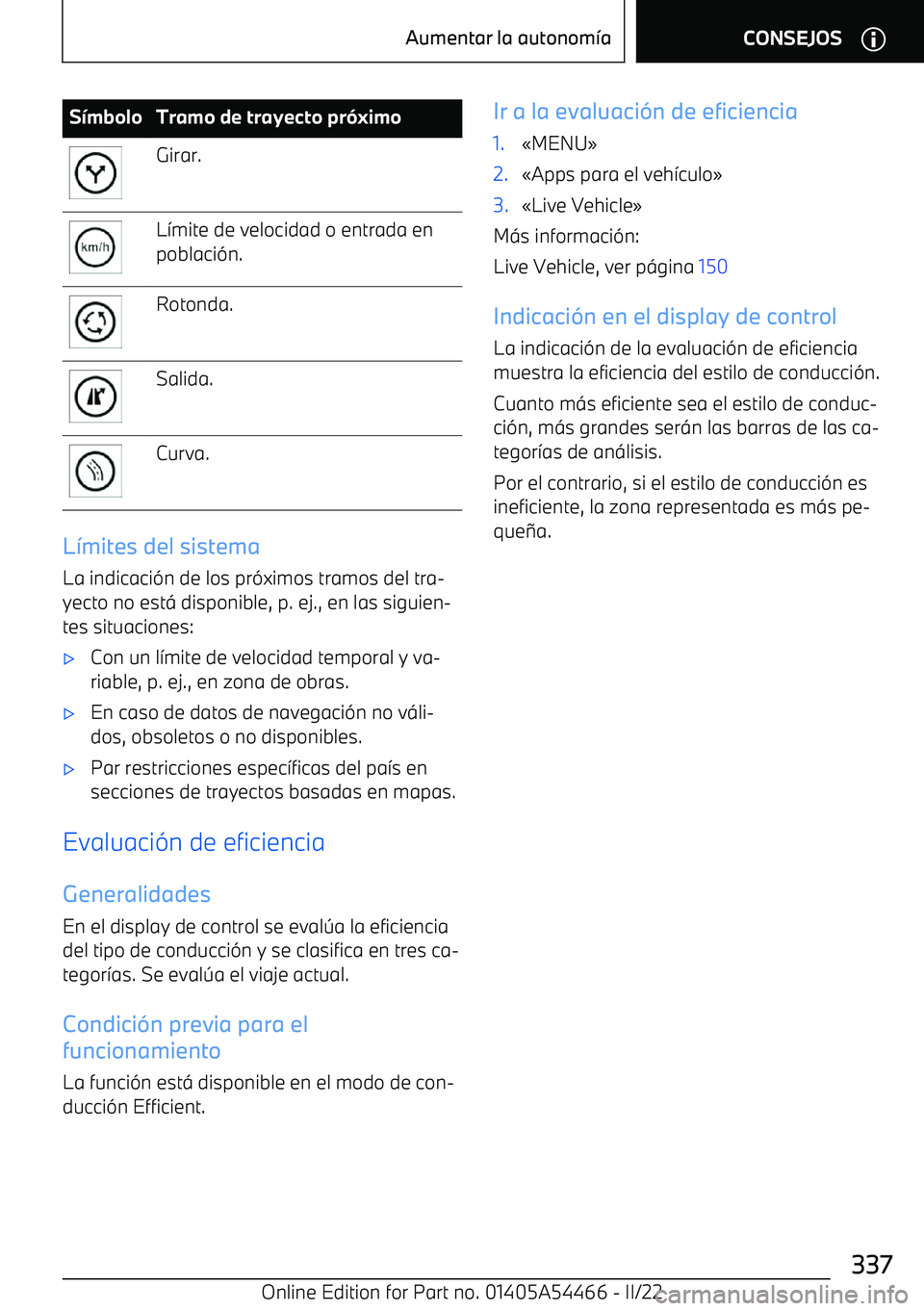 BMW IX 2022  Manuales de Empleo (in Spanish) S
