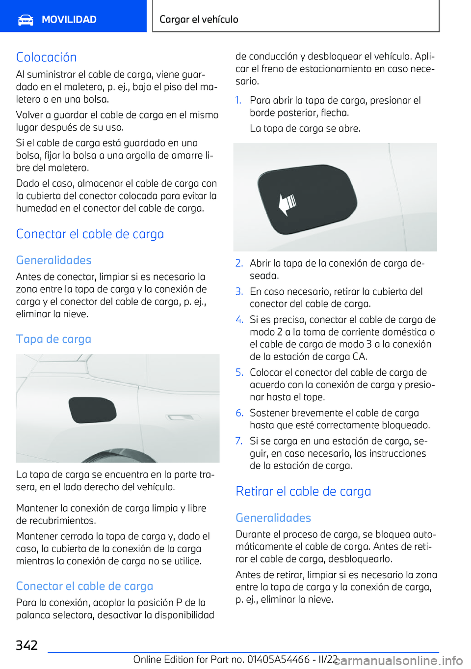 BMW IX 2022 Manuales de Empleo (in Spanish) Colocaci BMW IX 2022 Manuales de Empleo (in Spanish) Colocaci