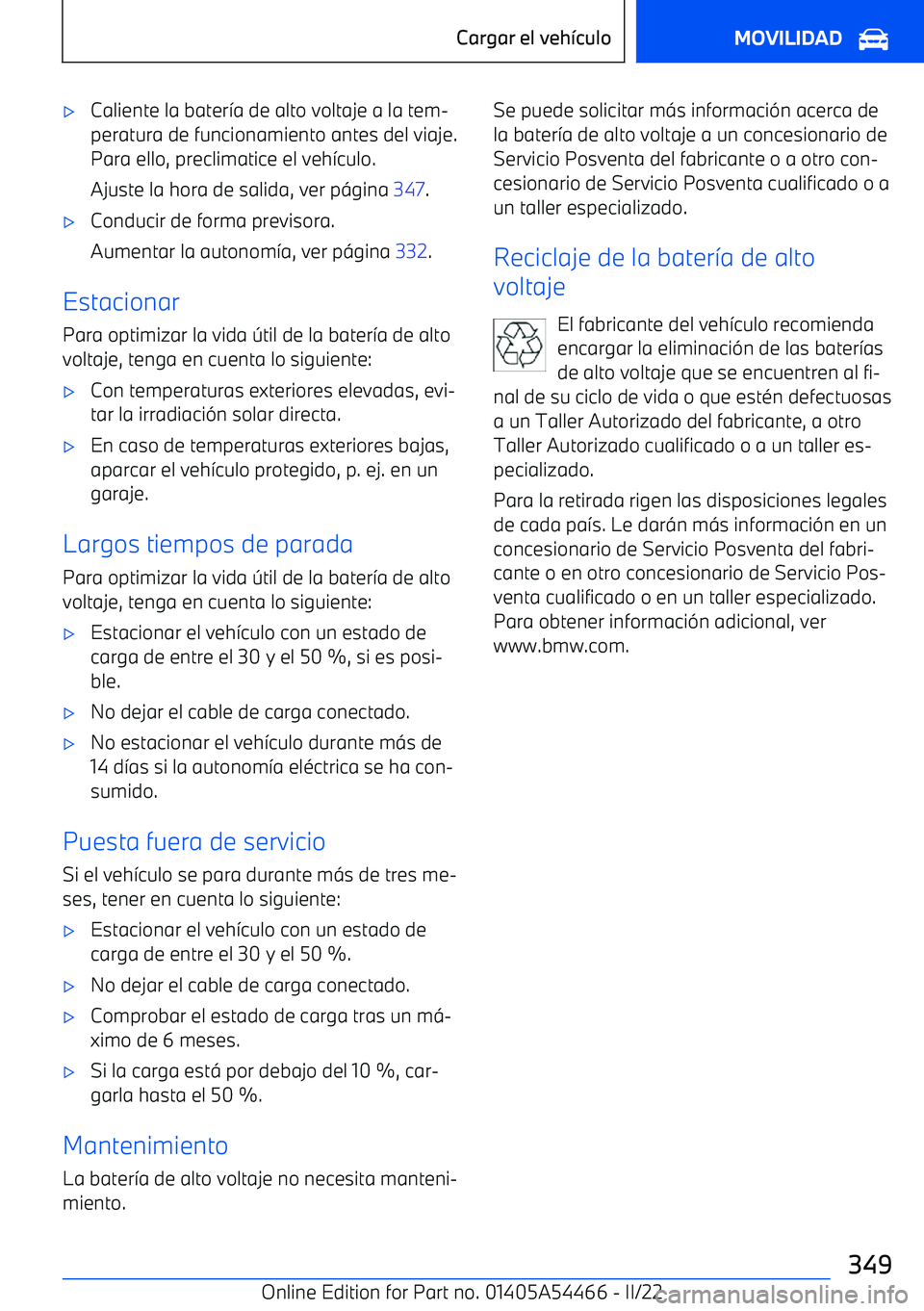 BMW IX 2022 Manuales de Empleo (in Spanish) BMW IX 2022 Manuales de Empleo (in Spanish)