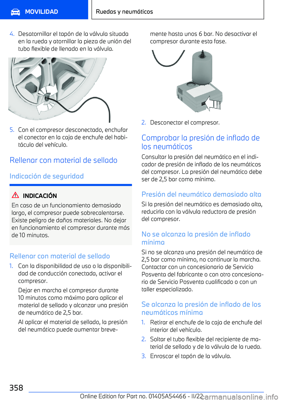 BMW IX 2022 Manuales de Empleo (in Spanish) 4.Desatornillar el tap BMW IX 2022 Manuales de Empleo (in Spanish) 4.Desatornillar el tap