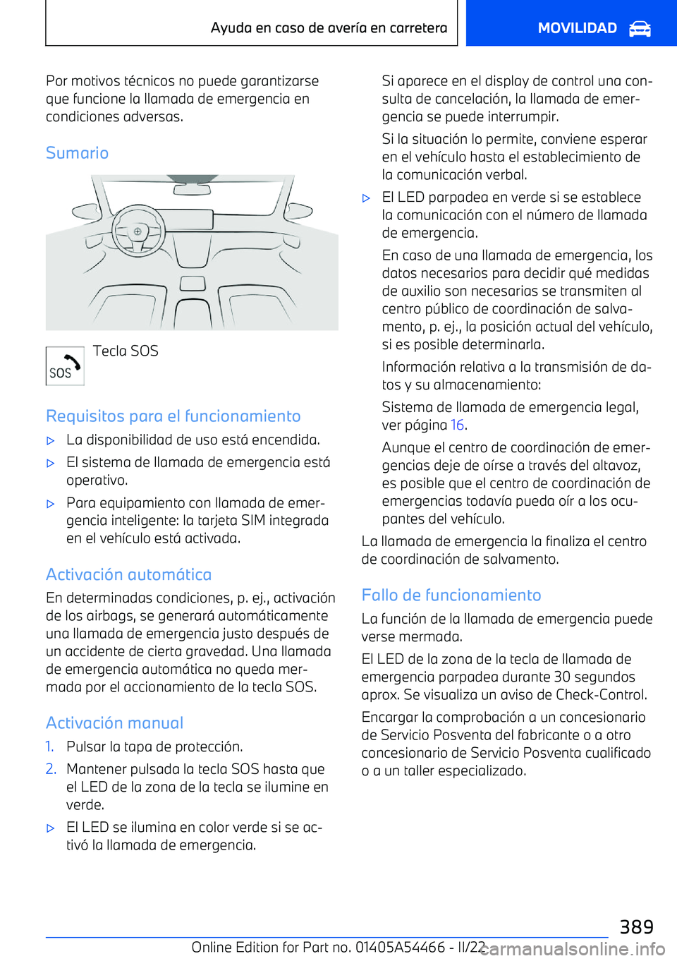 BMW IX 2022 Manuales de Empleo (in Spanish) Por motivos t BMW IX 2022 Manuales de Empleo (in Spanish) Por motivos t