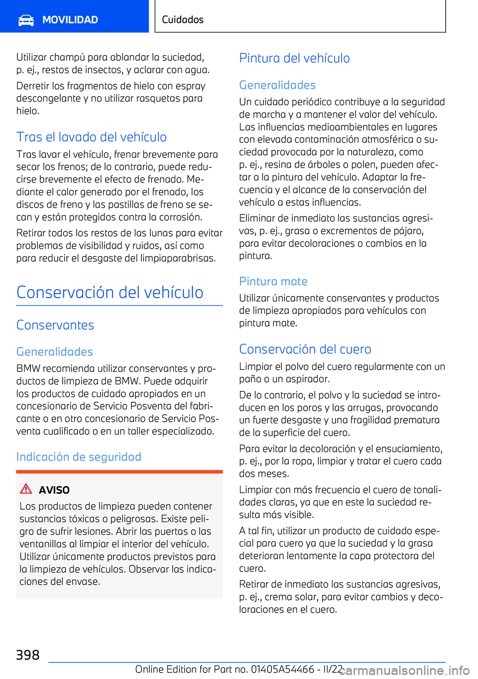 BMW IX 2022 Manuales de Empleo (in Spanish) Utilizar champ BMW IX 2022 Manuales de Empleo (in Spanish) Utilizar champ