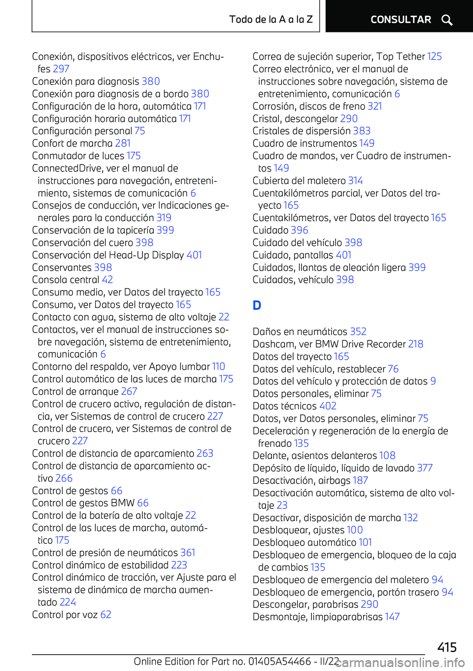BMW IX 2022 Manuales de Empleo (in Spanish) Conexi BMW IX 2022 Manuales de Empleo (in Spanish) Conexi