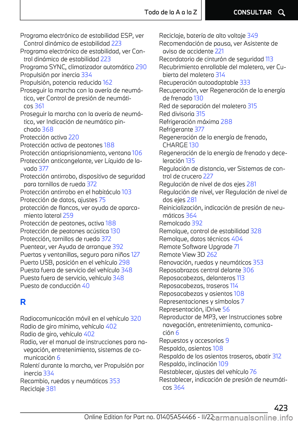 BMW IX 2022  Manuales de Empleo (in Spanish) Programa electr
