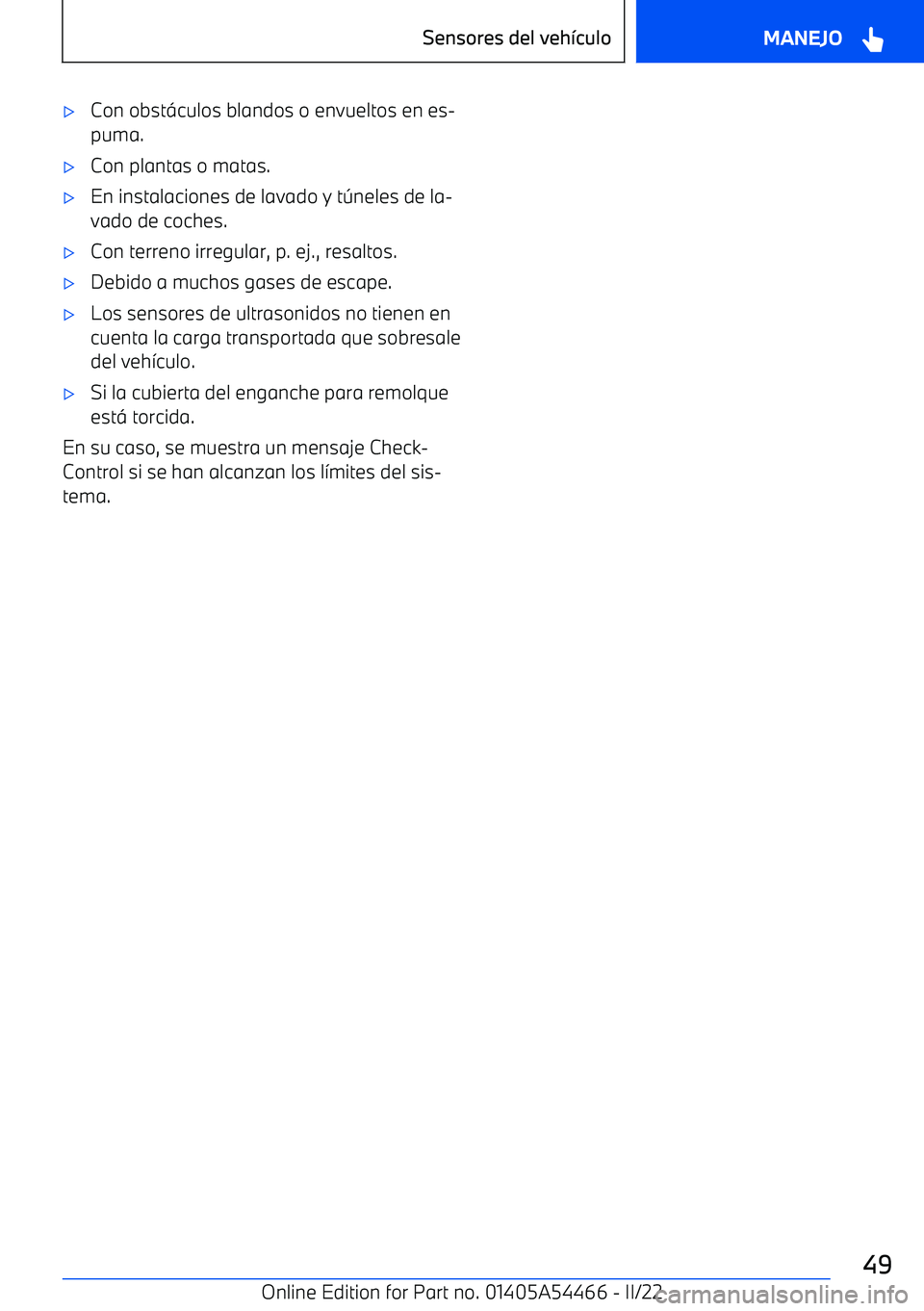 BMW IX 2022 Manuales de Empleo (in Spanish) BMW IX 2022 Manuales de Empleo (in Spanish)