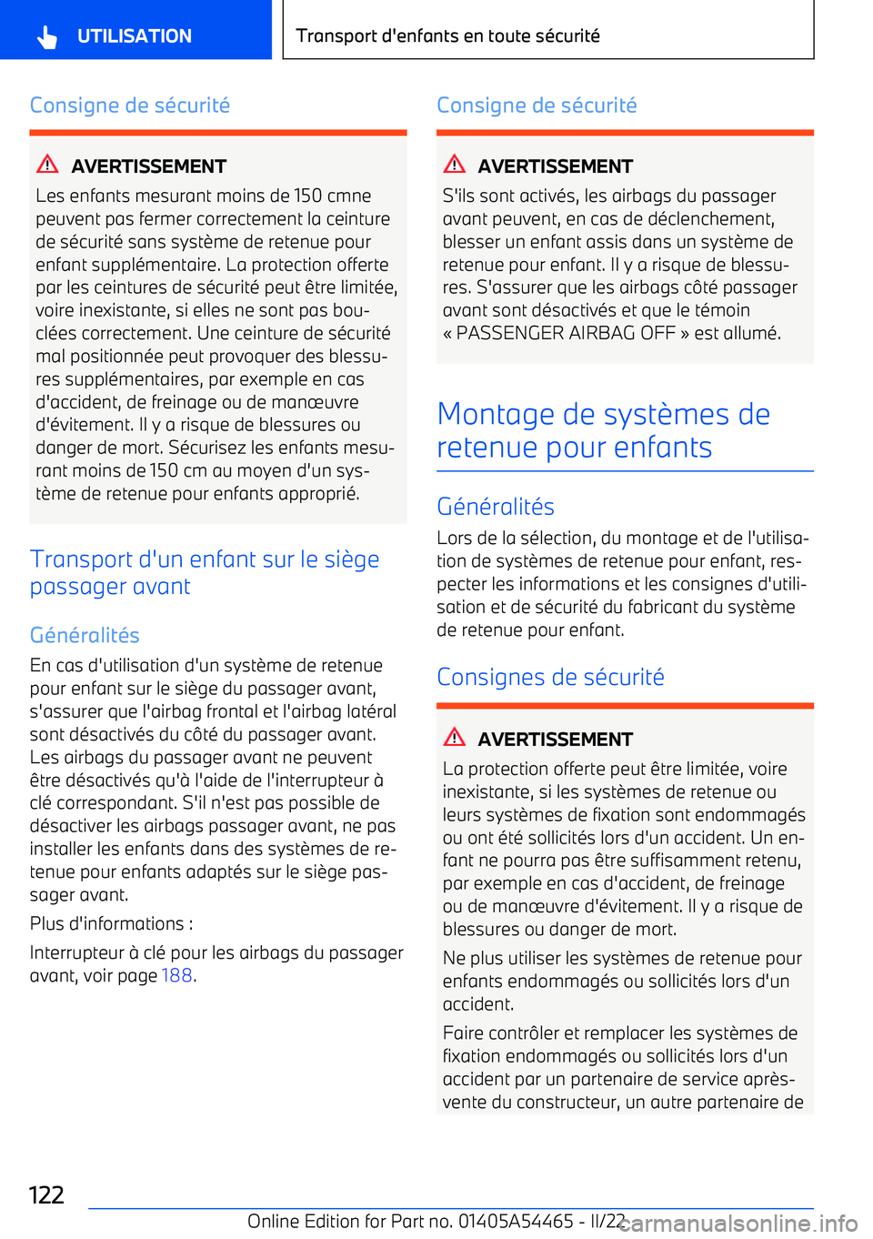 BMW IX 2022 Notices Demploi (in French) Consigne de s BMW IX 2022 Notices Demploi (in French) Consigne de s
