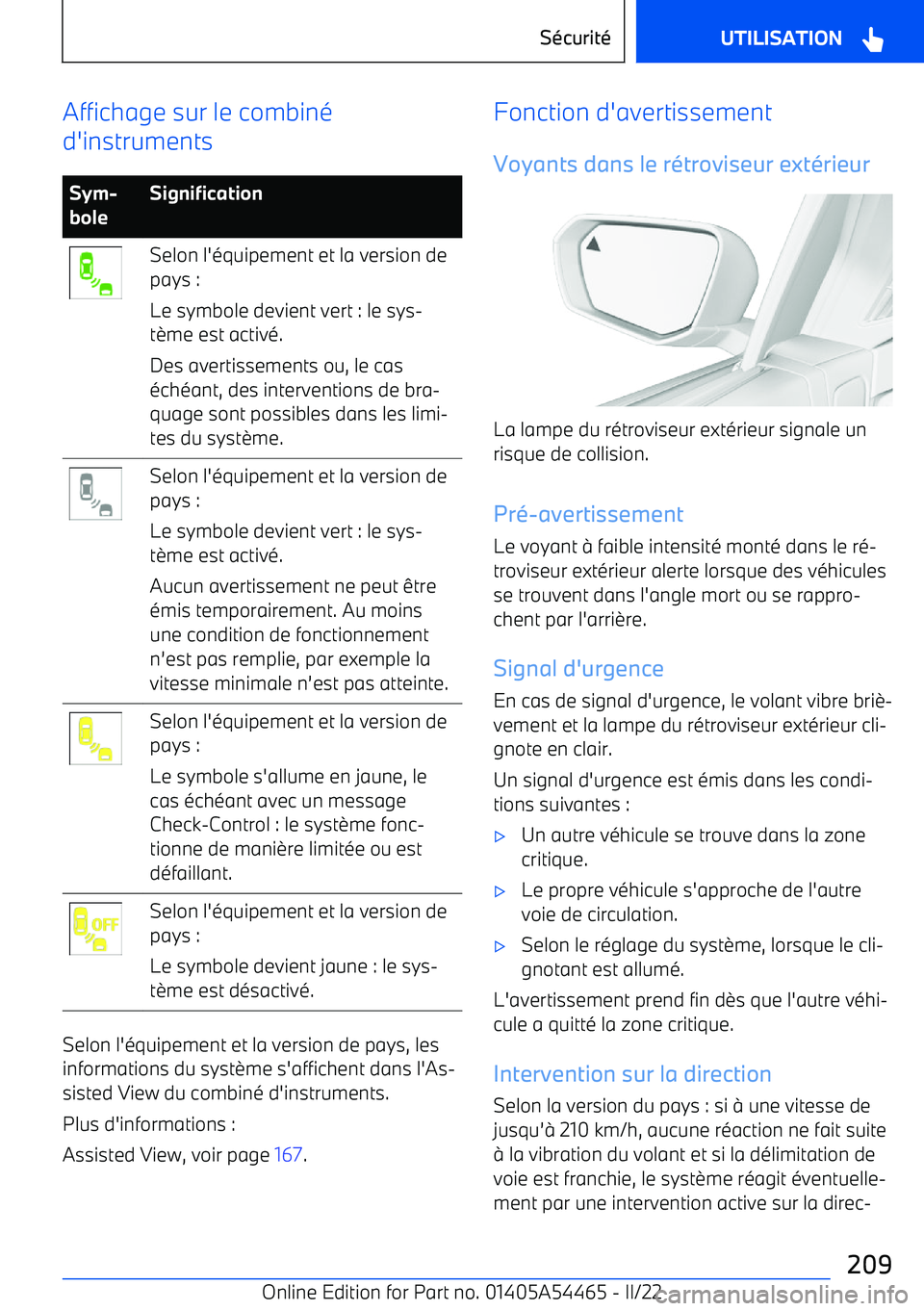 BMW IX 2022 Notices Demploi (in French) Affichage sur le combiné
d BMW IX 2022 Notices Demploi (in French) Affichage sur le combiné
d