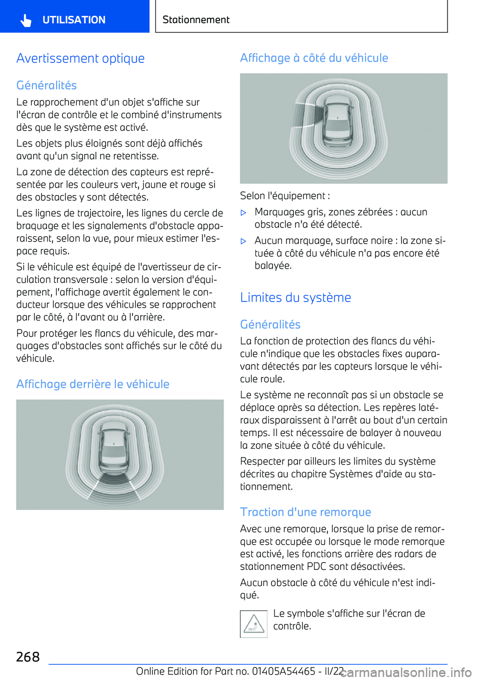BMW IX 2022  Notices Demploi (in French) Avertissement optique
G