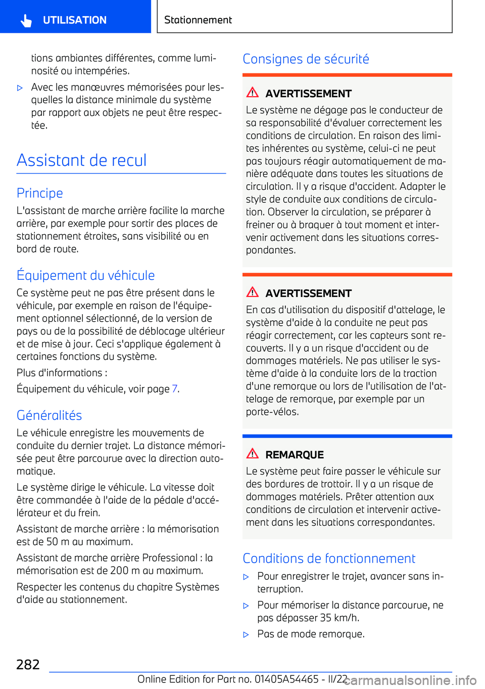 BMW IX 2022 Notices Demploi (in French) tions ambiantes différentes, comme lumi BMW IX 2022 Notices Demploi (in French) tions ambiantes différentes, comme lumi