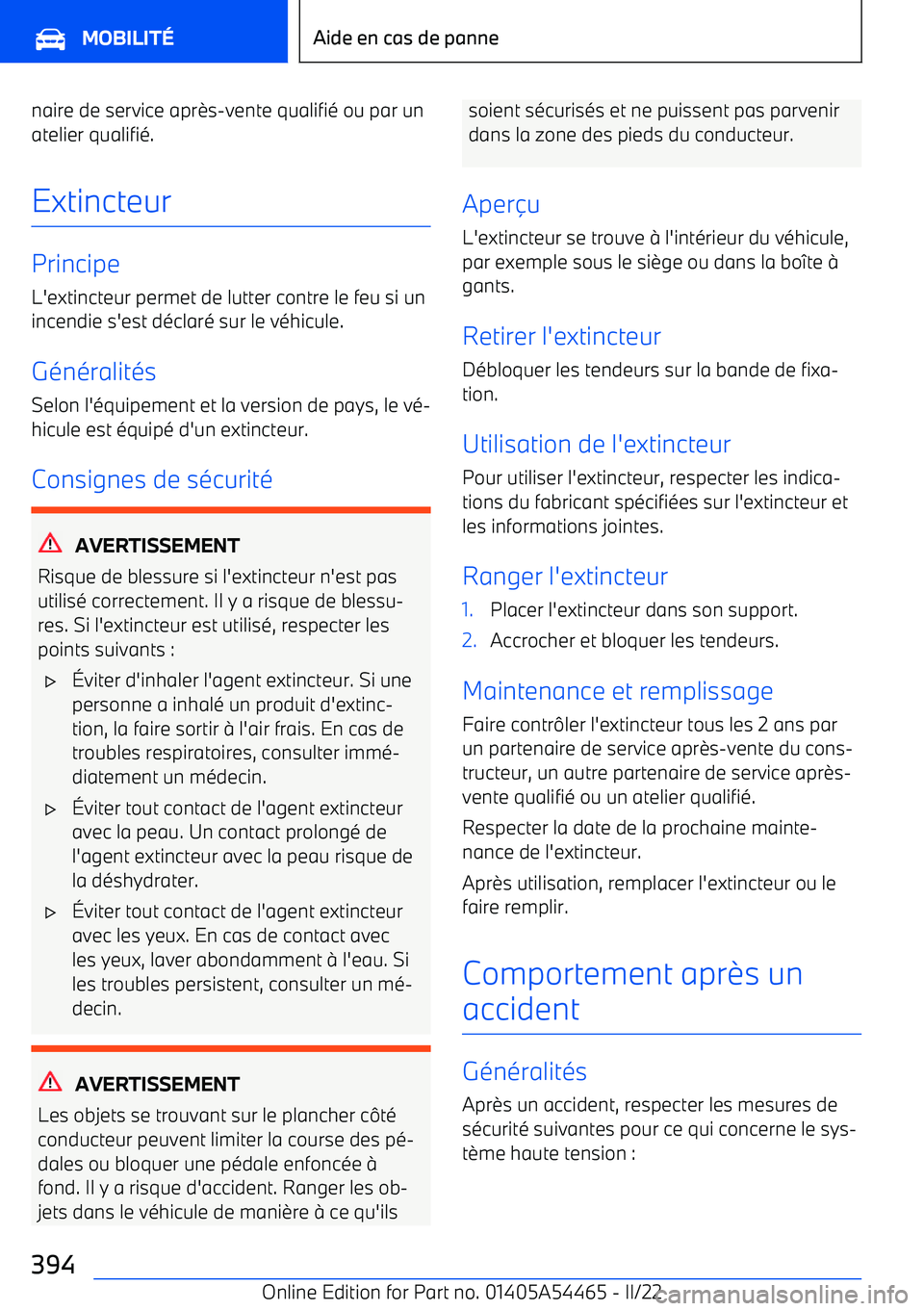 BMW IX 2022 Notices Demploi (in French) naire de service apr BMW IX 2022 Notices Demploi (in French) naire de service apr