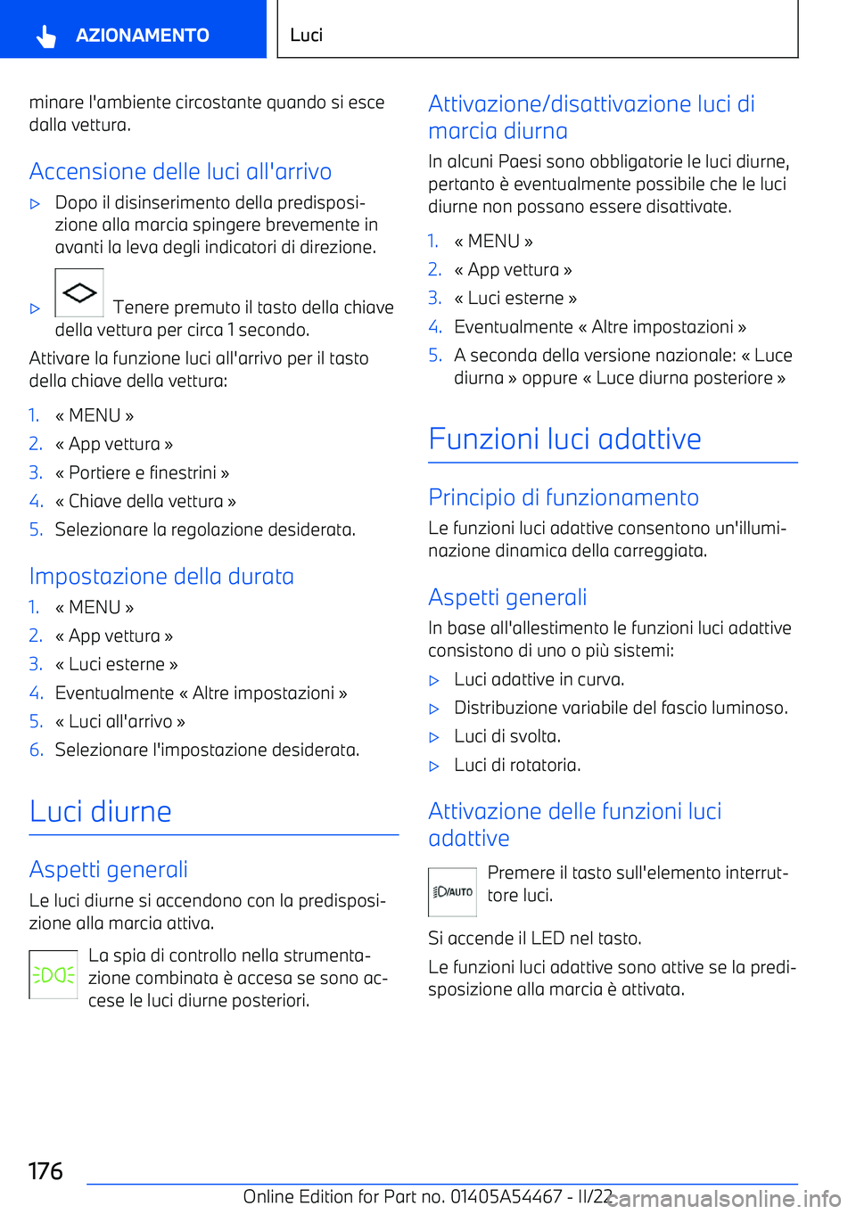 BMW IX 2022  Libretti Di Uso E manutenzione (in Italian) minare l