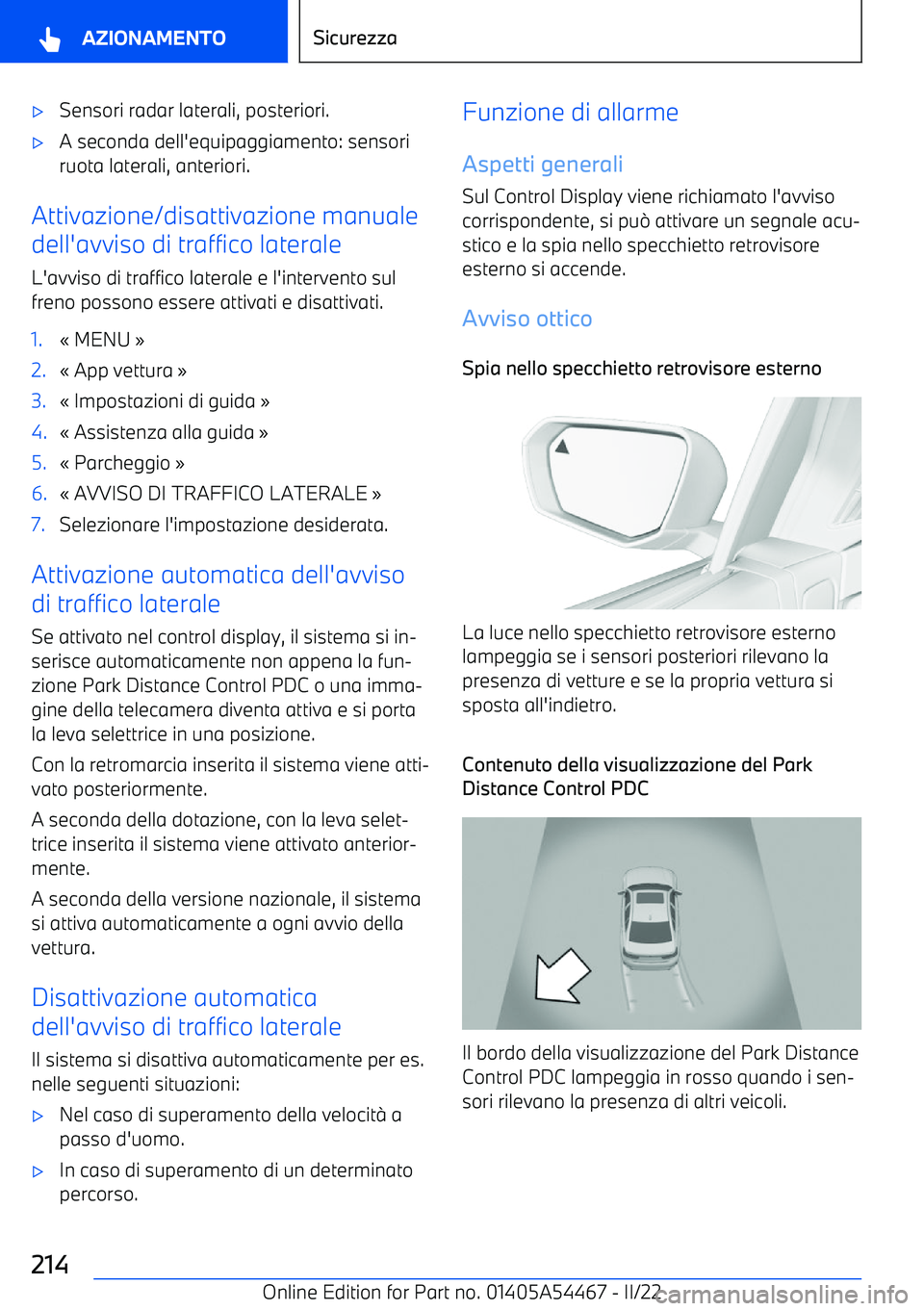 BMW IX 2022  Libretti Di Uso E manutenzione (in Italian) 