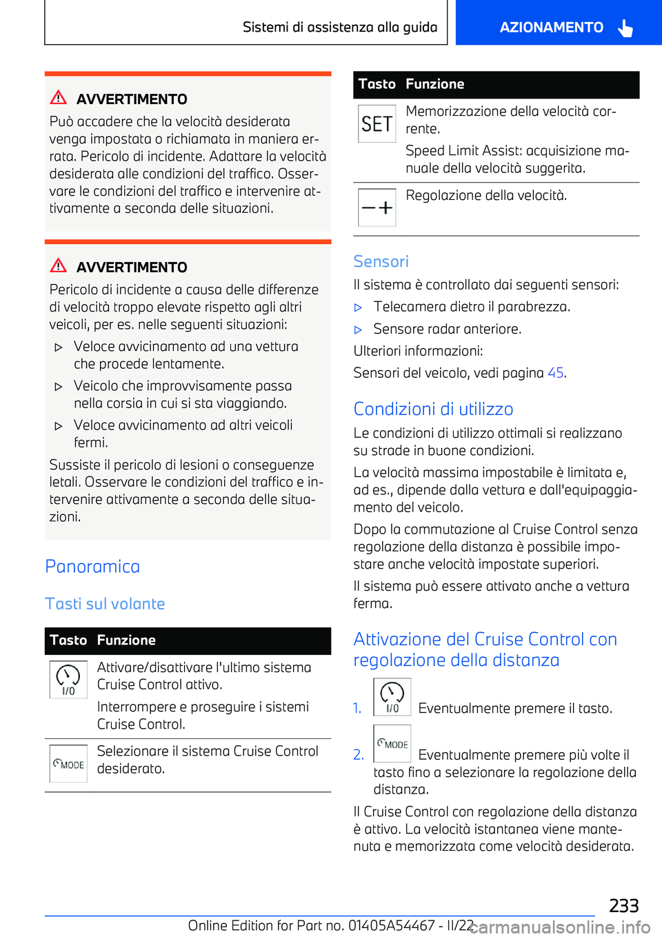 BMW IX 2022  Libretti Di Uso E manutenzione (in Italian) AVVERTIMENTO
Pu