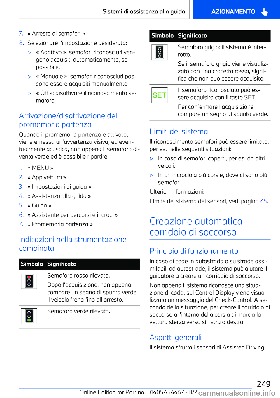 BMW IX 2022  Libretti Di Uso E manutenzione (in Italian) 7.
