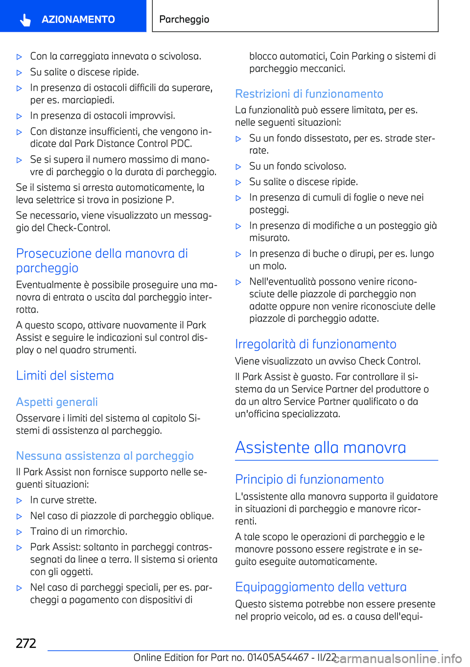 BMW IX 2022  Libretti Di Uso E manutenzione (in Italian) 